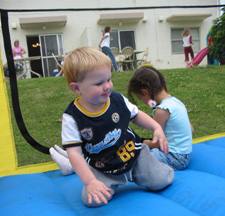 zane on a bouncy